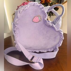 Stoney Clover Lane Lavender Heart Ruffle Bag